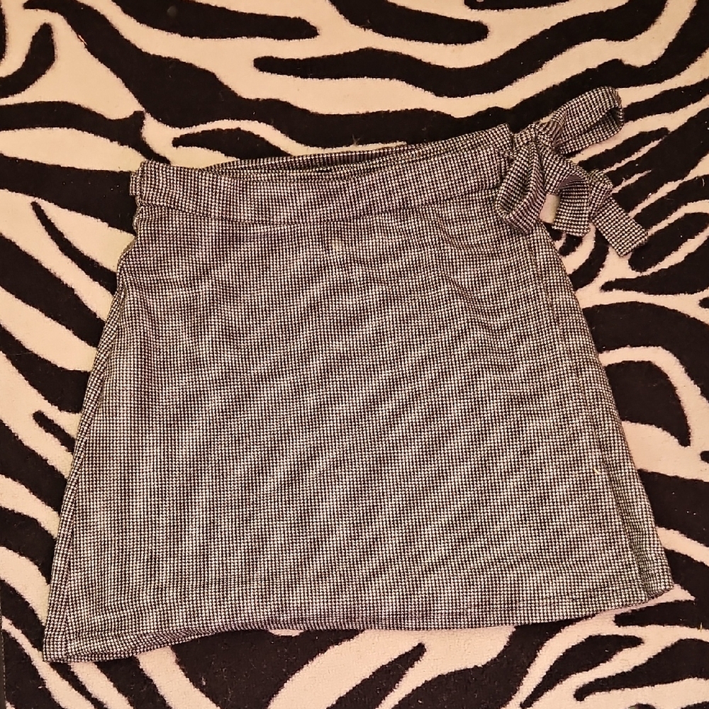 RD Style Black and White Mini Skirt